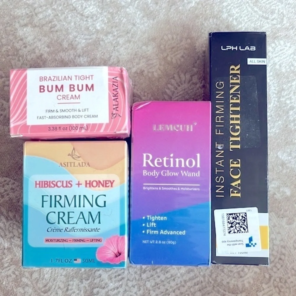 Brand New Lot of Body Firming Creams Bum Bum Facial Tightening Moisturizers